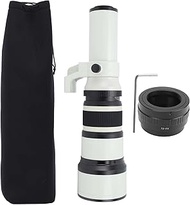 500mm F6.3 Manual Focus Telephoto Lens with T2 FX Adapter, 4 Elements and 4 Groups, Black - High Con