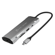 j5create｜USB Type-C 真4K60 HDMI / Gen2高速9合1多功能集線器Hub / SD4.0高速讀卡-JCD393