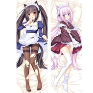 Nekopara Dakimakura Chocola Vanilla Body Pillow Case Plush Cushion Cover