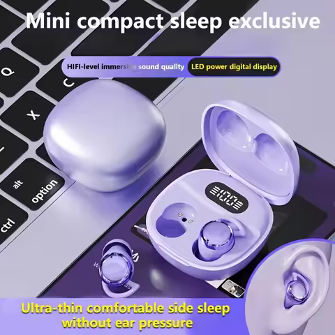 Cute mini wireless earphones, in ear Bluetooth earphones, invisible sleep earphones
