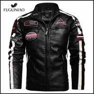 FUGUINIAO 2022 New Jacket Fall Fashion Casual Leather Embroidered Bomber Jacket Fall Motorcycle Pu J