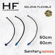 Thread 1/2" high quality Flexible Braided hose 30 60 80 cm 30cm 60cm 80cm Bathroom Closet Sink hose 