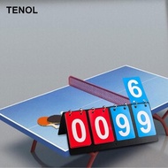 TENOL Sports Scoreboard Flip Number Score Board Score Counter Multipurpose 4 Digits
