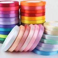 25 Yards/Roll 1cm Width Silk Ribbon For Bows Braids Gift Wrapping Cake Decoration, Back To School Va