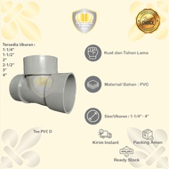 Tee 1-1/4", 1-1/2", 2", 2-1/2", 3", 4" PVC D/ T 1-1/4" - 4" PVC D Pipe Connection/ T 1-1/4" - 4" PVC