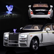 ใหม่124 Rolls-Royce Phantom ล้อแม็กรถยนต์รุ่น D Iecast โลหะ Luxy ยานพาหนะรถยนต์รุ่นจำลองเสียงและแสงเด็กของเล่นของขวัญ