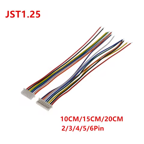 5Pairs JST 1.25 Male Female Wire Connector Pitch 1.25mm 2P 3P 4P 5P 6P MX 1.25 JST Plug Jack Termina