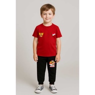 Garuda Flag Children's Suit T-shirt and Jogger 17 August Indonesian Independence Day 80 Indonesian I