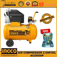 INGCO INDUSTRIAL 50L Air Compressor 2.5HP AC25508P with FREE TOOLSET