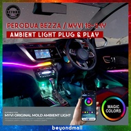 PERODUA MYVI 2018-2024 OEM INTERIOR LED AMBIENT LIGHT LAMP LIGHTS / PERODUA BEZZA OEM AMBIENT LIGHT 