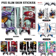 PS5 Slim Skin Disk Edition, Console and Controller Skins for PS5 Slim Disk Edition, PS5 Slim Skin Decal Sticker for Console and Controllers