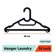 GANTUNGAN NEWs 1 dozen (12 pcs) - 41 cm Plastic Laundry Clothes Hangers