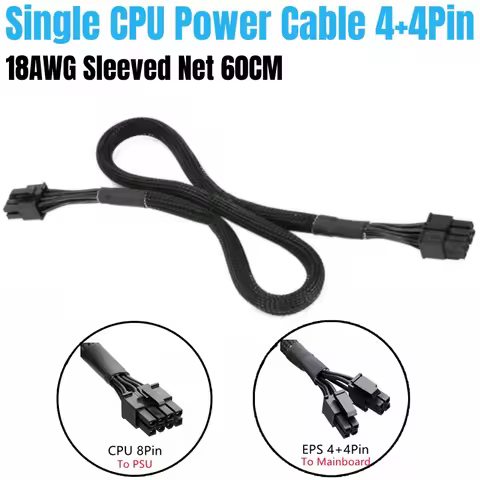 For Corsair RM750e RM850e RM1000e RM1200e RMe TYPE 4 Modular PSU, CPU Power Cable 8Pin to 4+4Pin EPS