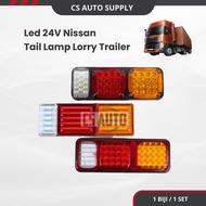 Led 24V Nissan Tail Lamp PVC Lorry Trailer Lampu Belakang Lori Trailer Brek Bracket Besi PVC