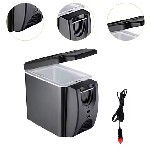 Small Car Refrigerator Mini Fridge Cooler Cosmetics 6L Office Picnic Drinks