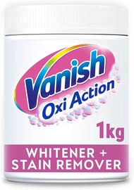 Vanish Oxi Action Whitener and Stain Remover Powder for Whites 1kg, Pack of 1 | Chlorine Bleach Free