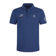 MUNSINGWEAR/MUNSINGWEAR Golf New Style Men's S Short-Sleeved T-Shirt Summer Fashion Casual Sports Polo Shirt