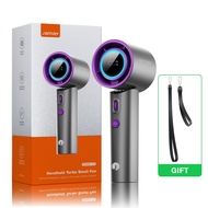 JAMAY พัดลมมือถือความเร็วสูง ลมแรง 199 เกียร์ ปรับความเร็วลมได้ มีหน้าจอ LED แสดงผล พัดลมพกพาขนาดเล็