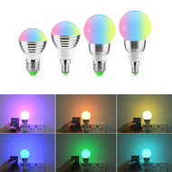 E27/E14 LED RGB Bulb Light/ 3W,5W Smart Bulb Colorful Lamp with Remote Control/ New Year,Christmas,H