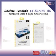 Realme Techlife 14 5G / 14T 5G Tempered Glass & Game Finger Sleeve