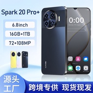 Spark 20 Pro+Mobile Phone 16+1TB 6.8 Inch Android 14 Smartphone