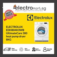 ELECTROLUX EDH804H3WB  UltimateCare 300  heat pump dryer 8KG
