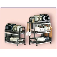 3 Tier Dish Drying Rack Rak Pinggan Stainless Steel Dish Drainer NO ️ ️