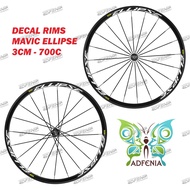 Mavic Ellipse Sticker 2cm Width Sticker Decal Rims Rims Roadbike Fixedgear 700c