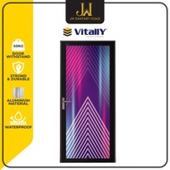 JW Vitally Swing Door Aluminum Toilet Door Pintu Tandas Pintu Lipat Pintu Bilik Mandi Rumah VITALLY 