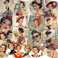 68pieces (with 8 envelopees) 80s Modern Vintage Style PostCards Kits with Sticker, for Scrapbooking 