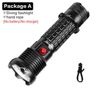 HaixnFire DV65 Diving flashlight XHP70 Underwater waterproof flashlight LED scuba diving torch
