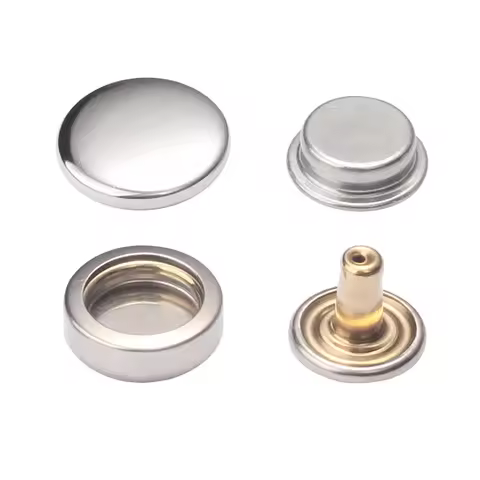 20 Sets Brass Snaps Fasteners Installation Mold Sewing Snaps Tools Coat Metal Snaps Jacket Buttons W