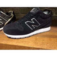 【吉米.tw】NEW BALANCE 996 黑色 麂皮 毛料 中筒 慢跑鞋 運動鞋 男鞋女鞋 MRH996CB