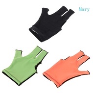 Mary Indoor Billiard Gloves Pool Left Right Hand Gloves Universal 3 Finger Cue Gloves