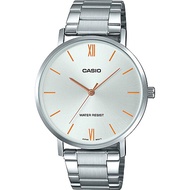 Casio นาฬิกาข้อมือผู้ชาย สายสแตนเลส รุ่น MTP-VT01 ของแท้ประกันศูนย์ CMG