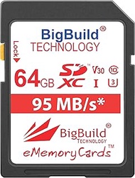 64GB UHS-I U3 95MB/s Memory Card for Panasonic Lumix DMC TZ57, TZ57EB-K, TZ57EF, TZ57EG, TZ57EP K, T