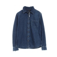 CHROME HEARTS LOOSEENDS L/S 寬鬆款十字繡十字球扣其他上衣棉質海軍藍二手男裝