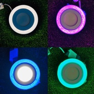 3W+3W Mini Surface bubble Downlight 2 colour / Round