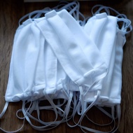 ผ้าปิดจมูก สีขาว หนา 2 ชั้น ผ้าคอตตอน ซักได้ 1 โหล มี 12 ชิ้น