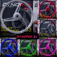 😈NEW ARRIVE😈DYNOPRO SPORT RIM D3 Y15 DYNOPRO D3 CNC SPORT RIM LC135 RIM 3 BATANG DYNOPRO RIM D3 3 BA