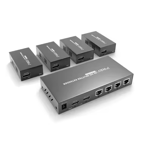 Super Quality 200ft 1x4 HDMI Splitter Extender 60m UTP RJ45 Cat5e Cat6 Cable Support HD 4K 1080P 1 T