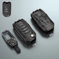 Car Flip Key Case Protective Cover Shell Keychain for Honda Civic CR-V HR-V Agreement Jade Crider Od