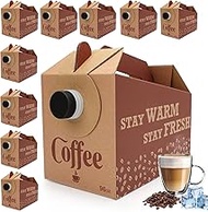 5 Pack Disposable Coffee Box Dispensers Coffee to Go Drink Containers Insulated Hot Beverage Dispens