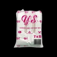 YS 7 x 11 white singlet plastic bag