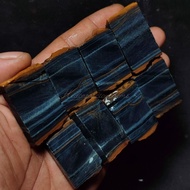 Original Tiger Eye Blue Stone 3D Valvenatural with Magnetic Attachment Tiger Eye Blue Stone Plate/ T