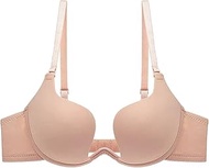 Womens Deep Plunge Bra Convertible Low Back Invisible Bralette Backless Deep U Cleavage Bra Soft Und