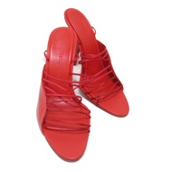 Salvatore Ferragamo 涼鞋 涼鞋 01F0247602897.5 皮革 紅色 二手 女式