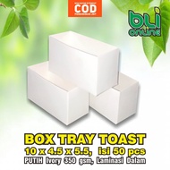10x4.5x5.5 Box Tray Toast Laminasi / Box Roti Bakar / Kotak Roti Panggang / Dus Kue