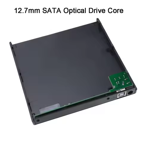 Portable USB 2.0 SATA External Drive DVD CD DVD-Rom Case Drive Box 12.7MM Slim for Laptop Notebook E