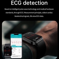 นาฬิกาวัดระดับน้ำตาลในเลือด2022สมาร์ทวอท์ชผู้ชาย ECG + PPG นาฬิกาวัดความดันโลหิตอัตราการเต้นของหัวใจนาฬิกา IP68สำหรับผู้หญิงเหมาะสำหรับ Xiaomi